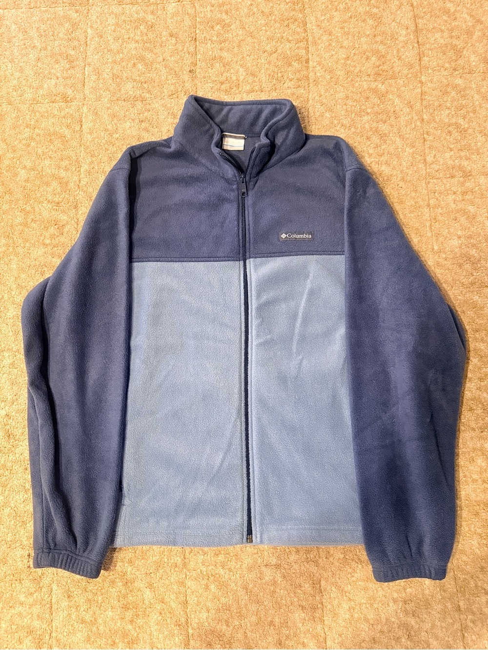 Columbia Two-Tone Blue Full-Zip Fleece Jacket
